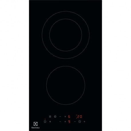The Electrolux LHR3233CK is a 30 cm built-in ceramic hob, often referred to as a "D