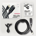 AXAGON ADR-215 USB 2.0 A-M -> A-F act 15m cabl