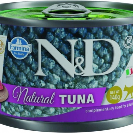 FARMINA N&D Cat Natural tuunikala märg kassitoit 140 g