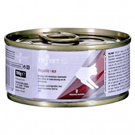 TROVET Hepatic HLD kanaga märg kassitoit 100g