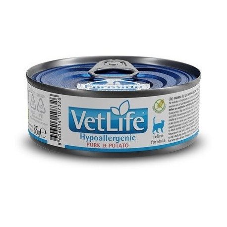 FARMINA Vet Life hüpoallergeenne sealiha ja kartul märg kassitoit 85 g