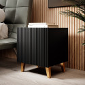 PAFOS bedside table 2 pcs. 45x40x51 cm matte black