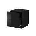 Cama bedside table REJA black gloss/black gloss