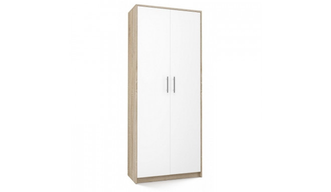 Filing cabinet OLIV 2D 74x35x180 cm, Sonoma/White