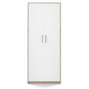 Filing cabinet OLIV 2D 74x35x180 cm, Sonoma/White