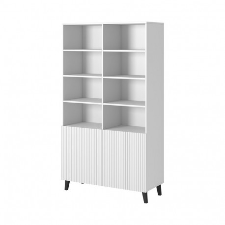 Shelving unit PAFOS 100x40x176.5 cm white matt