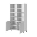Shelving unit PAFOS 100x40x176.5 cm white matt