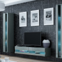 Cama Shelf unit VIGO NEW 180/40/30 grey/grey gloss