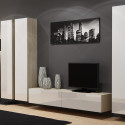 Cama Full cabinet VIGO '180' 180/40/30 sonoma/white gloss