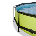 EXIT Lime pool ø360x76cm with filter pump - green Framed pool Round 6125 L
