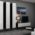 Cama Full cabinet VIGO '180' 180/40/30 white/black gloss