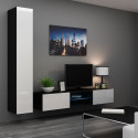 Cama Full cabinet VIGO '180' 180/40/30 white/black gloss