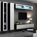 Cama Full cabinet VIGO '180' 180/40/30 white/black gloss