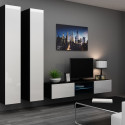 Cama Full cabinet VIGO '180' 180/40/30 white/black gloss