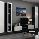 Cama Full cabinet VIGO '180' 180/40/30 white/black gloss