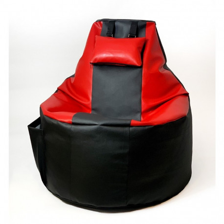 Player sack Sako pouffe black-red XXL 130 x 90 cm