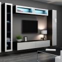 Cama Full cabinet VIGO '180' 180/40/30 white/black gloss