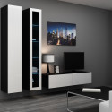 Cama Full cabinet VIGO '180' 180/40/30 white/black gloss