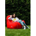 Ferrari red-white XXL 140 x 100 cm Sako bag pouffe