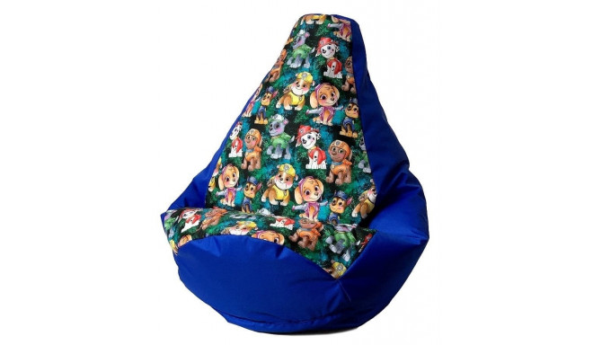 Sako bag pouffe Pear print cornflower-PAW Patrol L 105 x 80 cm