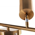 Activejet quadruple gold ceiling wall lamp SPECTRA strip spotlight GU10 for living room