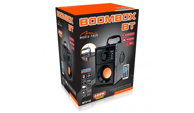 Media-Tech BOOMBOX BT 15 W Stereo portable speaker Black