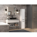 Bathroom cabinet NEL II 31x30x174 cm, white, glossy