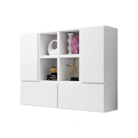 Cama elutoa mööblikomplekt ROCO 19 (4xRO3 + 4xRO6) valge/valge/valge