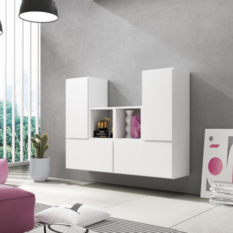 Cama elutoa mööblikomplekt ROCO 18 (4xRO3 + 2xRO6) valge/valge/valge