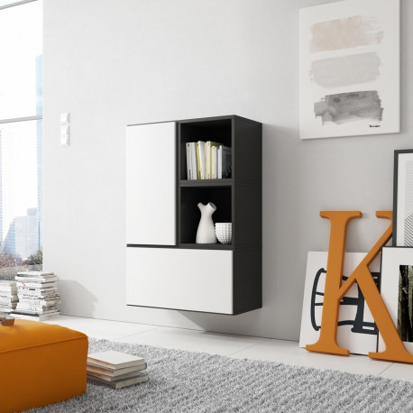 Cama elutoa mööblikomplekt ROCO 17 (2xRO3 + 2xRO6) must/must/valge