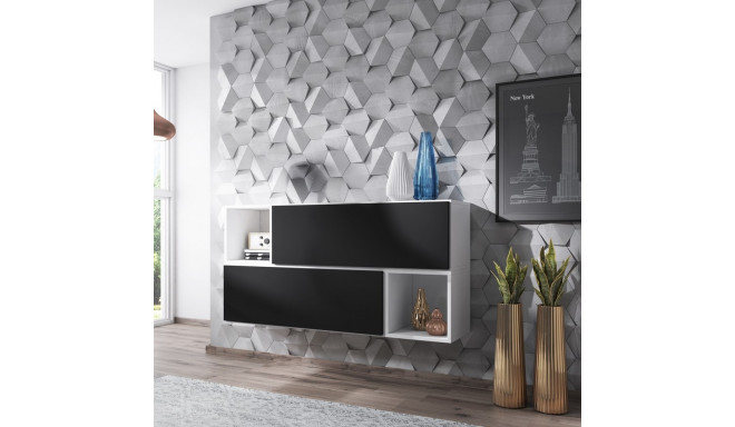 Cama elutoa mööblikomplekt ROCO 14 (2xRO1 + 2xRO6) valge/valge/must