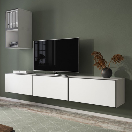 Cama elutoa mööblikomplekt ROCO 7 (3xRO3 + 2xRO6) valge/must/valge