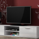 SOHO 5 set (RTV180 cabinet + Wall unit + shelves) White/White glossy