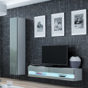 Cama Living room cabinet set VIGO NEW 13 white/grey gloss