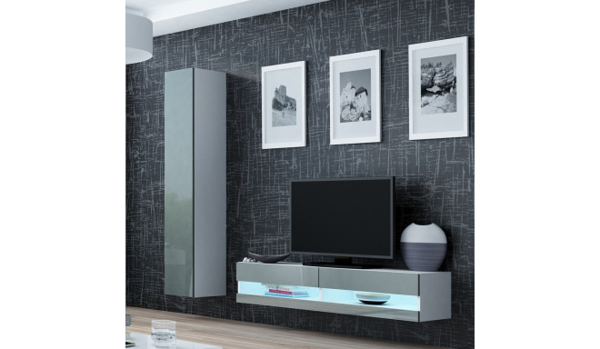 Cama elutoa kapikomplekt VIGO NEW 13 valge/hall läikiv