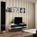 Cama Living room cabinet set VIGO NEW 13 white/black gloss
