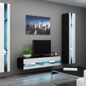 Cama Living room cabinet set VIGO NEW 12 black/white gloss