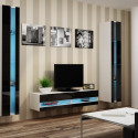 Cama Living room cabinet set VIGO NEW 12 white/black gloss
