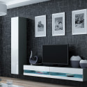 Cama Living room cabinet set VIGO NEW 9 grey/white gloss