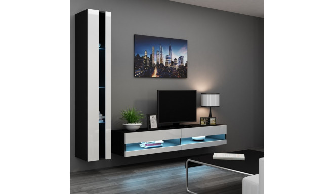 Cama elutoa kapikomplekt VIGO NEW 8 must/valge läikiv