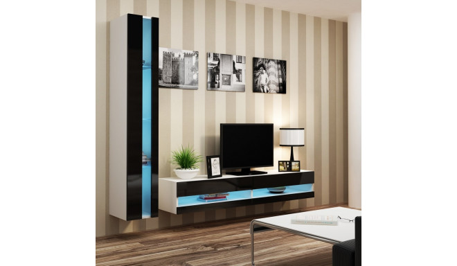 Cama elutoa kapikomplekt VIGO NEW 8 valge/must läikiv