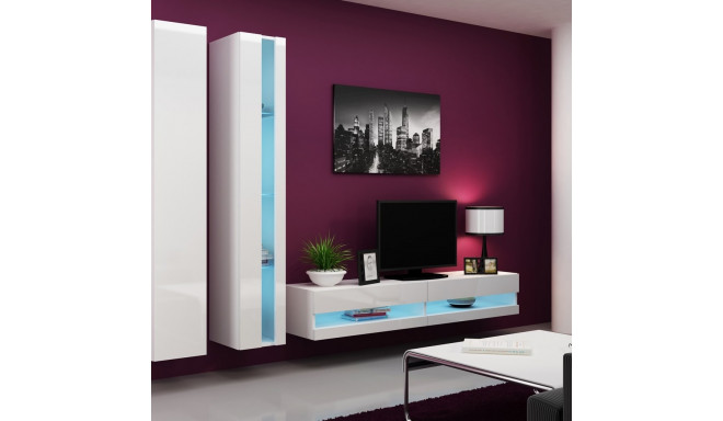 Cama Living room cabinet set VIGO NEW 5 white/white gloss