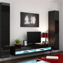 Cama Living room cabinet set VIGO NEW 4 black/black gloss