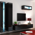 Cama Living room cabinet set VIGO NEW 2 black/black gloss