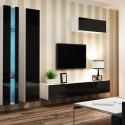 Cama Living room cabinet set VIGO NEW 1 white/black gloss