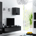 Cama Living room cabinet set VIGO 24 black/black gloss