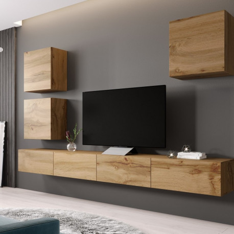 Cama Living room cabinet set VIGO 22 wotan oak/wotan oak gloss