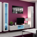 Cama Living room cabinet set VIGO 17 white/white gloss