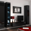 Cama Living room cabinet set VIGO 15 black/black gloss