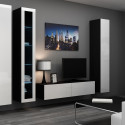 Cama Living room cabinet set VIGO 15 black/white gloss